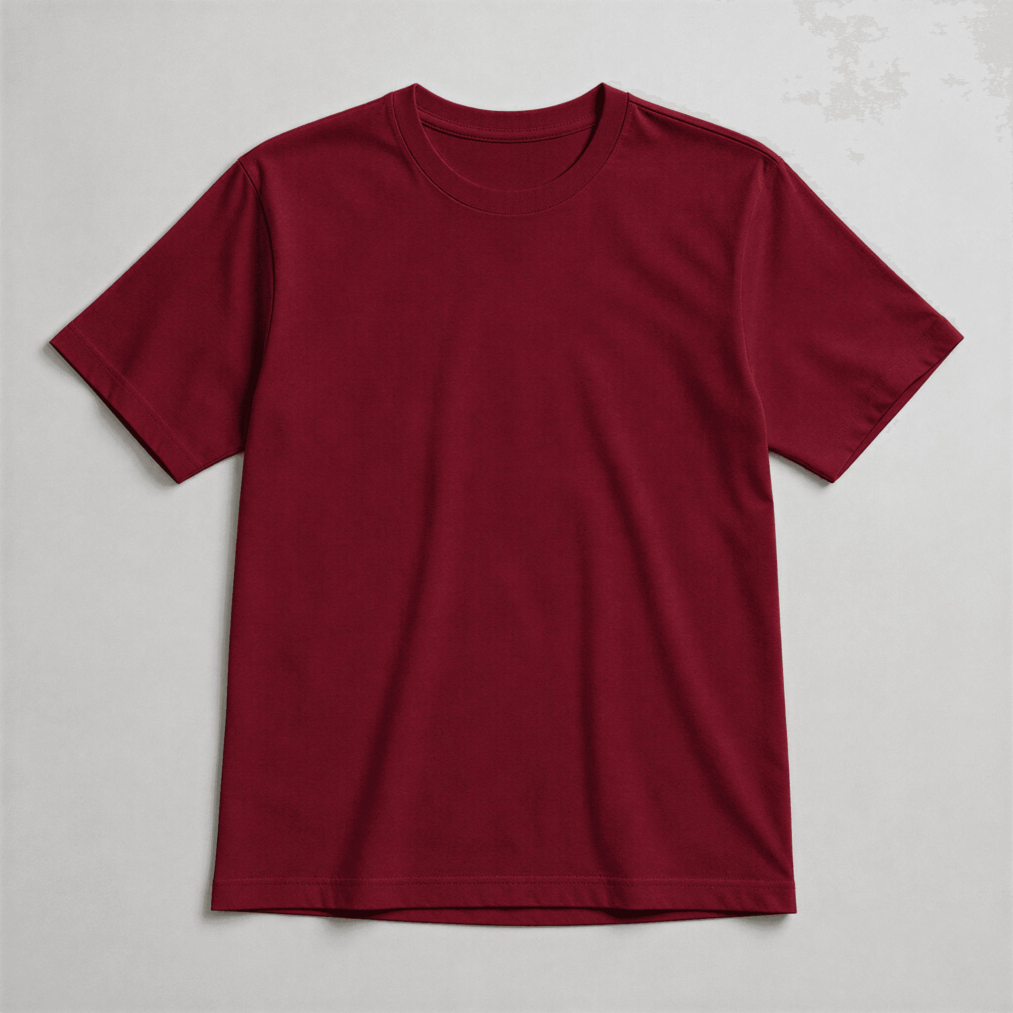 Camiseta básica na cor bordô