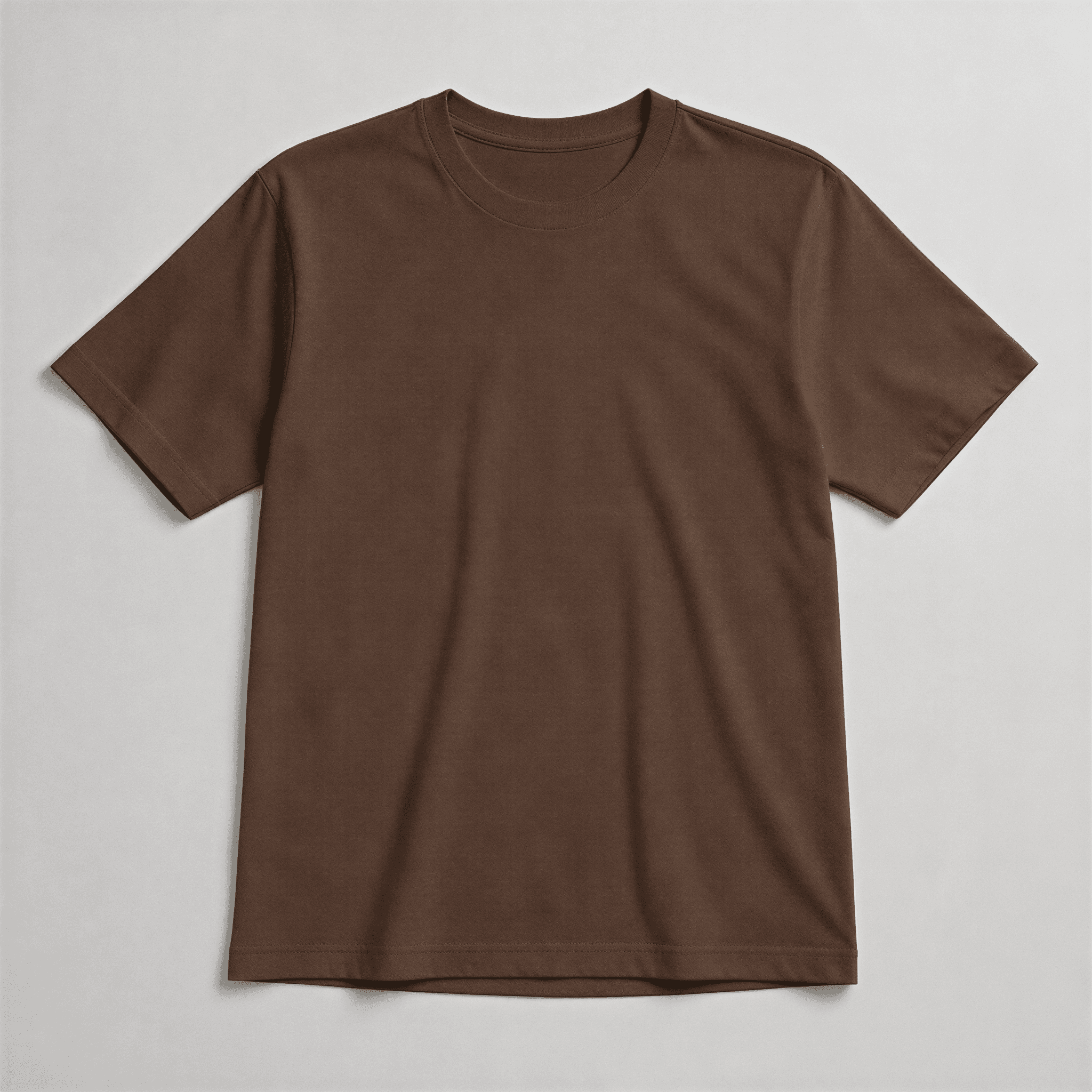 Camiseta básica na cor marrom