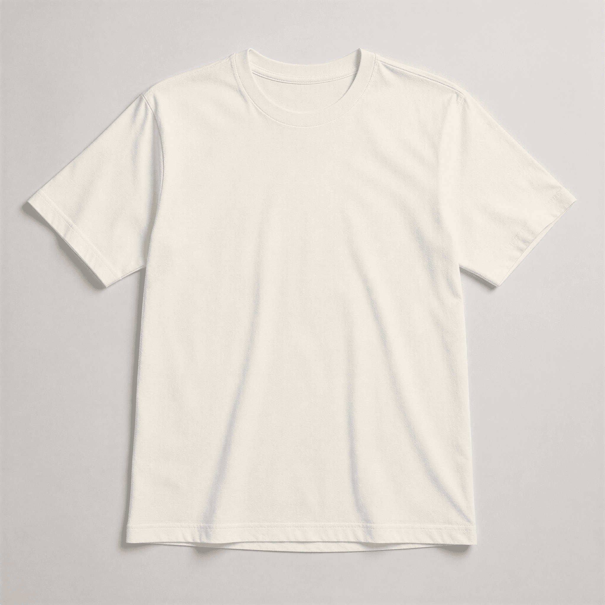 Camiseta básica na cor off white