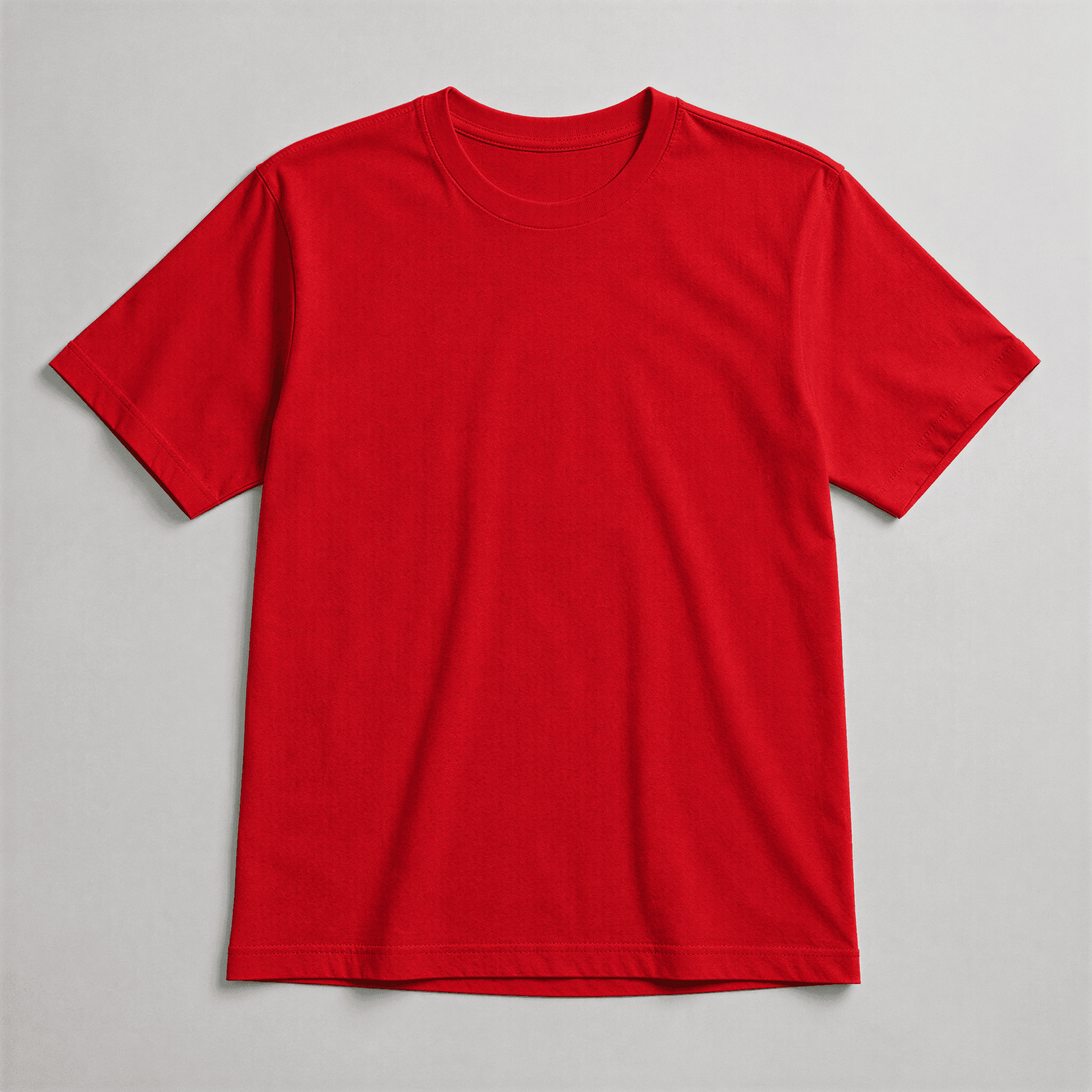 Camiseta básica na cor vermelha