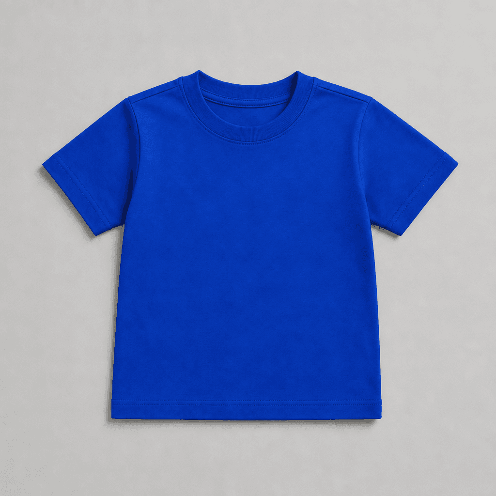 Camiseta infantil na cor azul