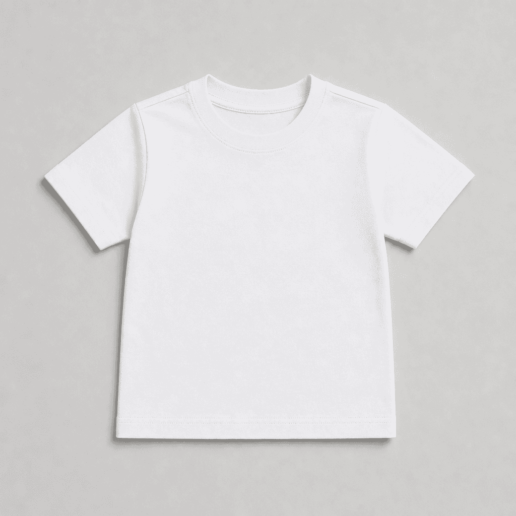 Camiseta infantil na cor branca